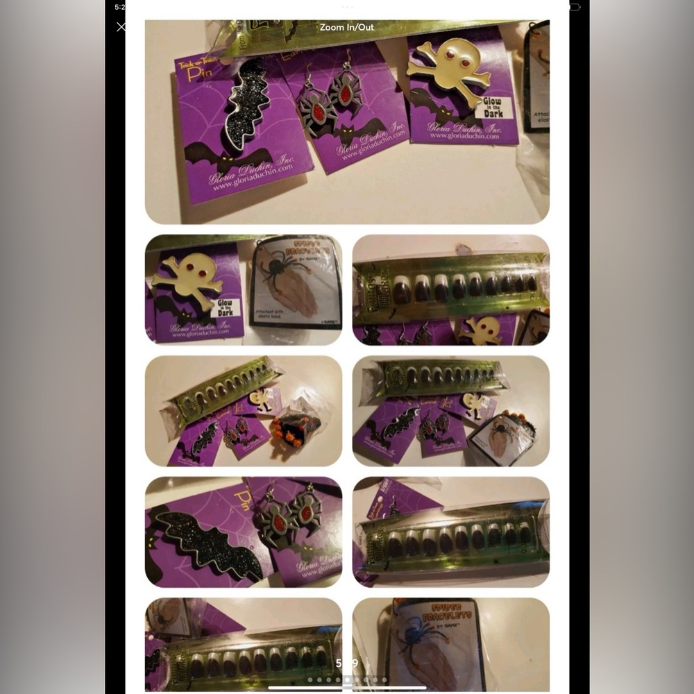 5pc GLORIA DUCHIN SIGNED HALLOWEEN JEWELry+more new 2012